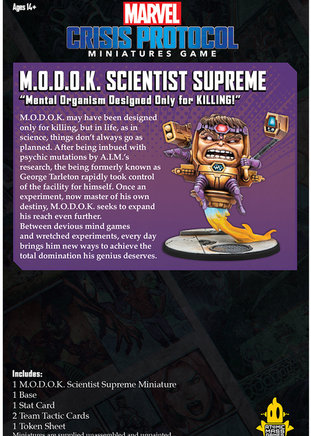 Набір аксесуарів Atomic Mass Games Crisis Protocol M.O.D.O.K. Scientist Supreme (841333121327) - зображення 2