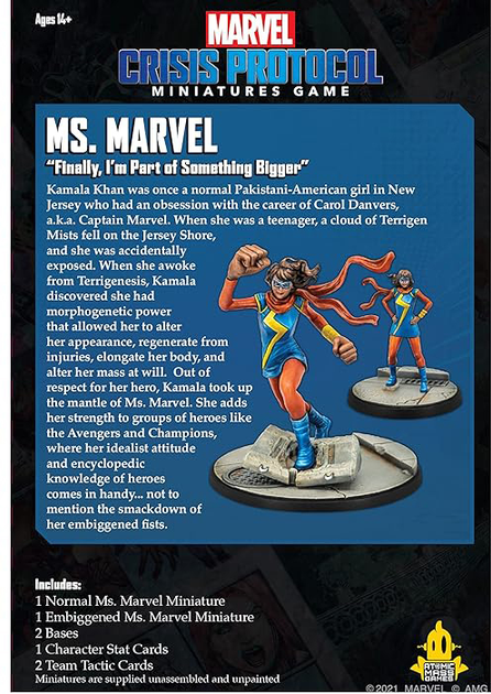 Zestaw akcesoriów Atomic Mass Games Marvel Crisis Protocol Ms. Marvel (841333112196) - obraz 4