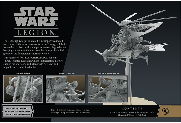 Набір аксесуарів Atomic Mass Games Star Wars Legion Raddaugh Gnasp Fluttercraft (841333113285) - зображення 4