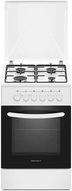Плита газовая с электрической духовкой Grunhelm FM5612W (BP110813 ...