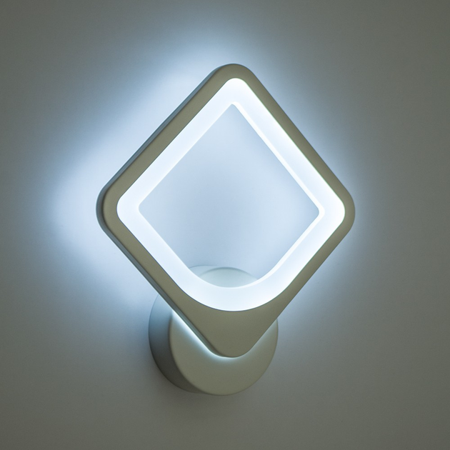 Світильник світлодіодний настінний, LED бра LUMINARIA TETRA 24W S250 ON / OFF WHITE 220V IP20 - зображення 5
