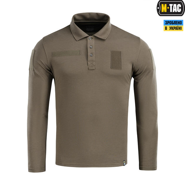 Поло тактовне довгий рукав M-Tac Dark Olive (3XL) 65/35 80021048-3XL - зображення 2