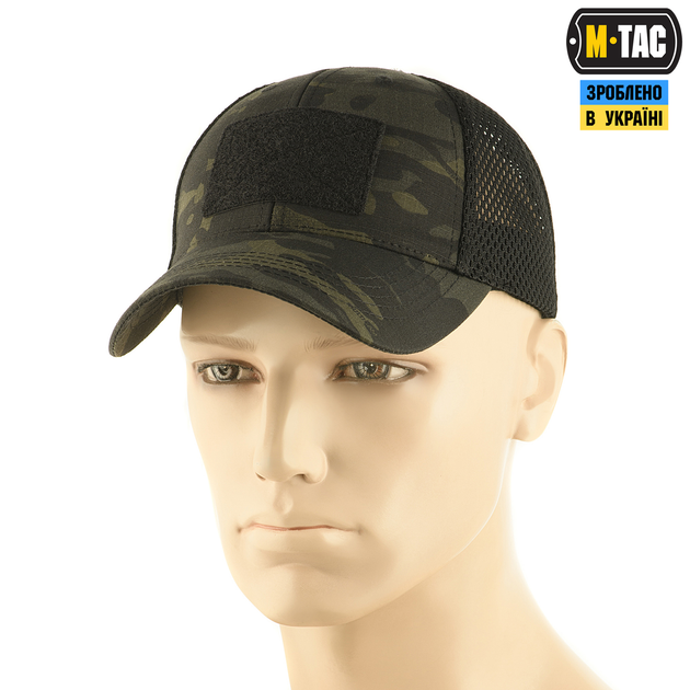 Бейсболка тактична з сіткою M-Tac Multicam Black L/XL 40525069-L/XL - изображение 1