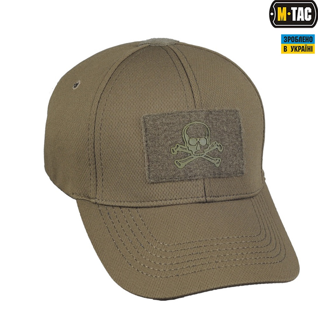 Бейсболка тактична M-Tac Flex Pirate Skull Olive L/XL 40515001-59-61 - изображение 1