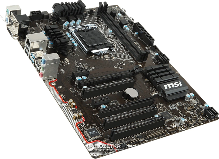 Материнская плата MSI H110 PC Mate (s1151, Intel H110, PCI-Ex16) - изображение 3