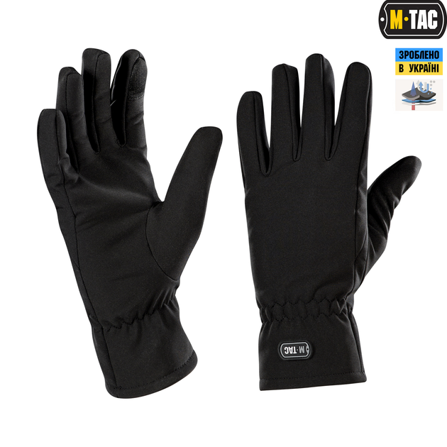 Перчатки M-Tac Winter Soft Shell Black M 90010002-M - зображення 1