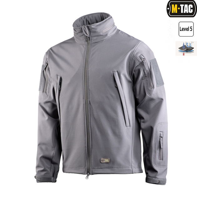 Куртка M-Tac Soft Shell Grey 2XL 20201011-2XL - изображение 1