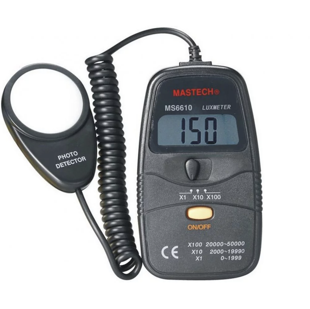 Цифровий люксметр MASTECH MS6610 - Фото 3 Цифровий люксметр MASTECH MS6610 - зображення 3