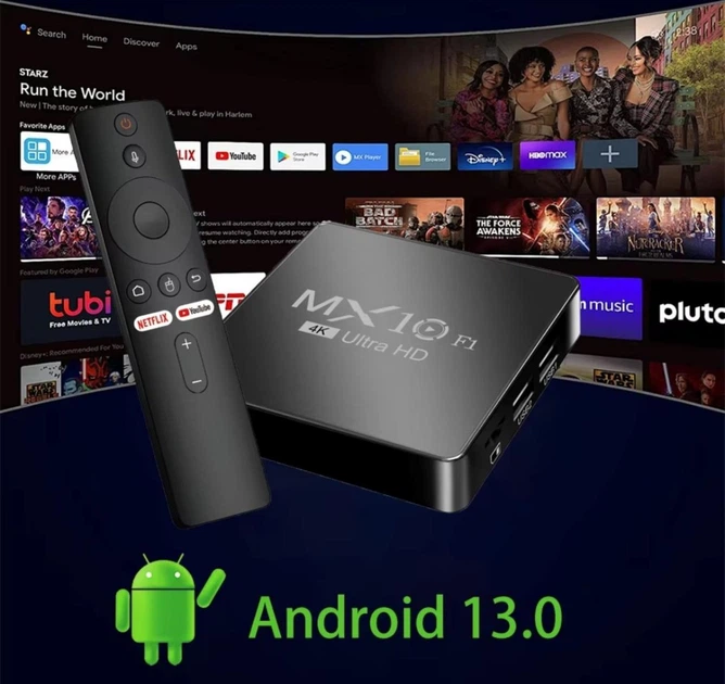 ТВ-приставка TV Box MX10 Андроид ТВ Бокс 2x16 ГБ Андроид 13 – фото