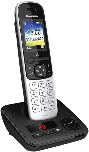 Telefon IP Panasonic KX-TGH720GS Black - obraz 2