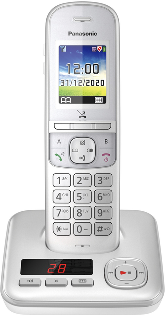 Telefon IP Panasonic KX-TGH720GG Silver - obraz 1