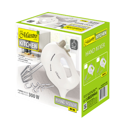 Міксер ручний 300W MR-502-GREY сірий Maestro - изображение 3