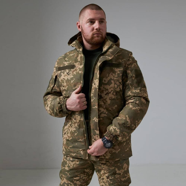 Зимова тактична куртка Tactical WinterGuard Pro-X з підкладкою Omni-Heat піксель розмір 2XL - зображення 1