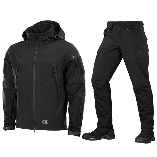 Форма M-Tac Куртка SoftShell + Брюки Aggressor Gen.II Flex Black размер M - изображение 1