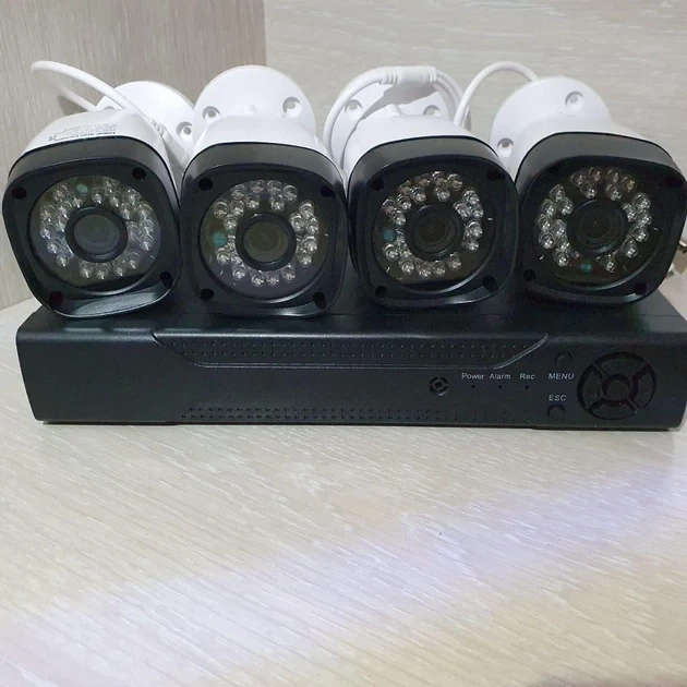 Набор уличных камер FULL AHD CCTV для видеонаблюдения 4 камеры 4 Мп - изображение 3