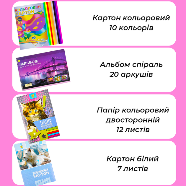 Школьный набор канцтоваров Премиум Люкс Девочка 1 класс - изображение 5