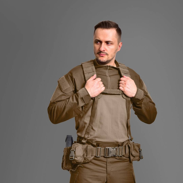 Тактический пояс GigMilitary Warbelt Coyot S/M - изображение 2