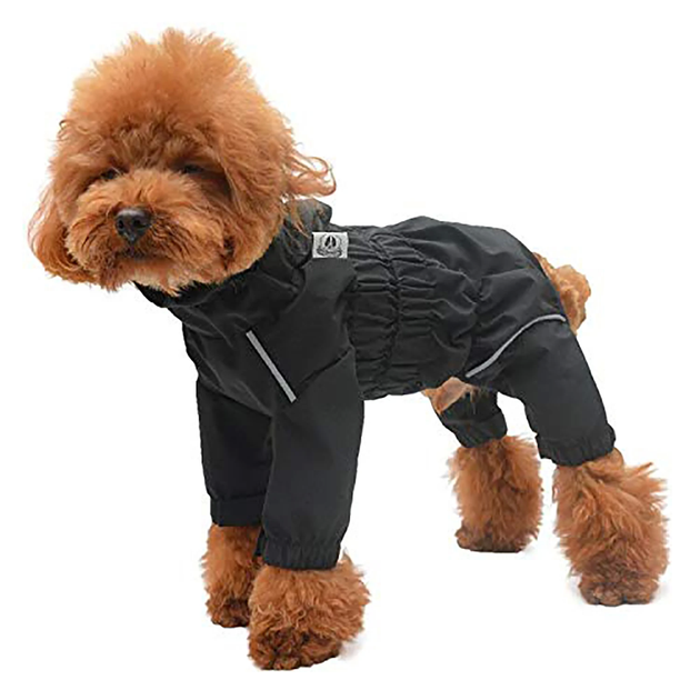 Комбінезон-дощовик для такс, коргі Derby Dog Suit Black D-S - зображення 4