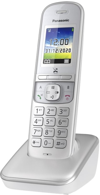 Telefon stacjonarny Panasonic KX-TGH710GG Silver - obraz 2