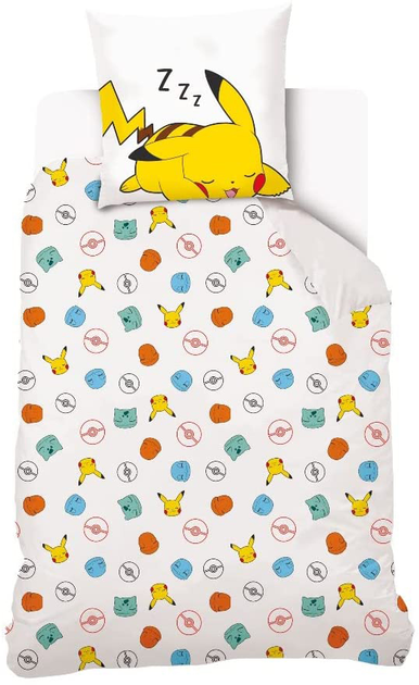 Pościel dla dzieci Nintendo Pokemon premium Cotton Duvet Cover Bed 90 cm (3553560715930) - obraz 3