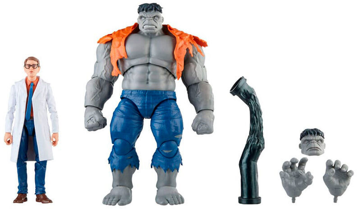 Набір фігурок Hasbro Marvel Avengers Beyond Earths Mightiest Gray Hulk & Dr. Bruce Banner 2 шт (5010996142597) - зображення 2