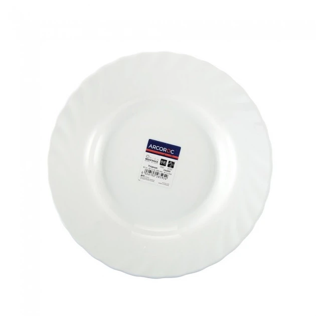 Тарелка белая обеденная Luminarc Trianon 245 мм V9579(24) - Фото 1 Тарелка белая обеденная Luminarc Trianon 245 мм V9579(24) - изображение 1