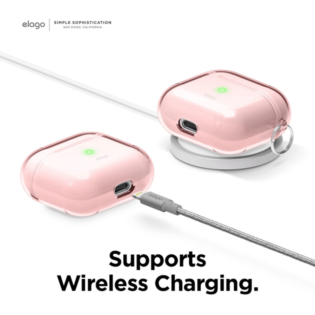 Чохол Elago Clear Case Lovely Pink для Airpods 3rd Gen (EAP3CL-HANG-LPK) - зображення 2