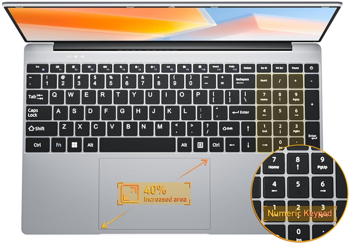 Ноутбук 15.6" Sgin M15 Intel Celeron N4000 RAM 4GB SSD 128GB Windows 11 (UKR) - зображення 3