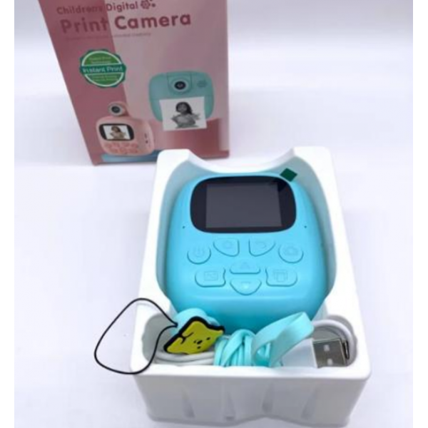 Детская фотокамера с функцией видео и моментальной печатью фотографий M4 Kinds Print Camera Голубой (D-2019092000) - изображение 4
