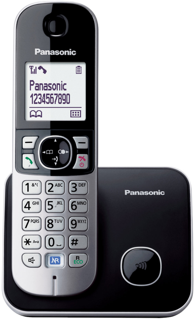 Telefon IP Panasonic KX-TG6811GB Black - obraz 2