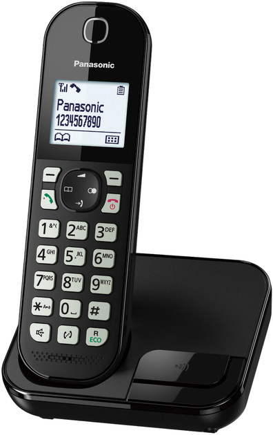 Telefon IP Panasonic KX-TGC450GB Black - obraz 2