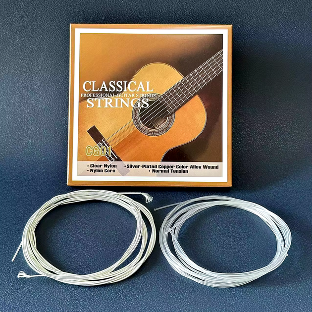 Струны нейлоновые для классической гитары CG01 Classical Strings - Фото 3 Струны нейлоновые для классической гитары CG01 Classical Strings - изображение 3