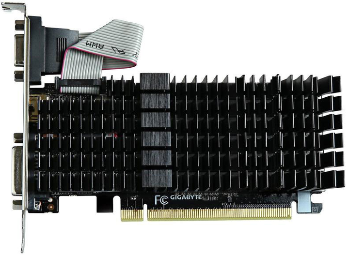 Видеокарта Gigabyte PCI-Ex GeForce GT 710 1024MB DDR3 (64bit) (954/1800 ...