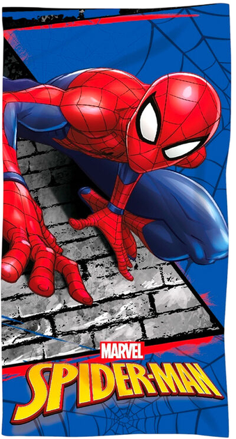 Пляжний рушник Marvel Spiderman Strandlaken 70 x 140 см Синьо-червоний (8435631339076) - зображення 1