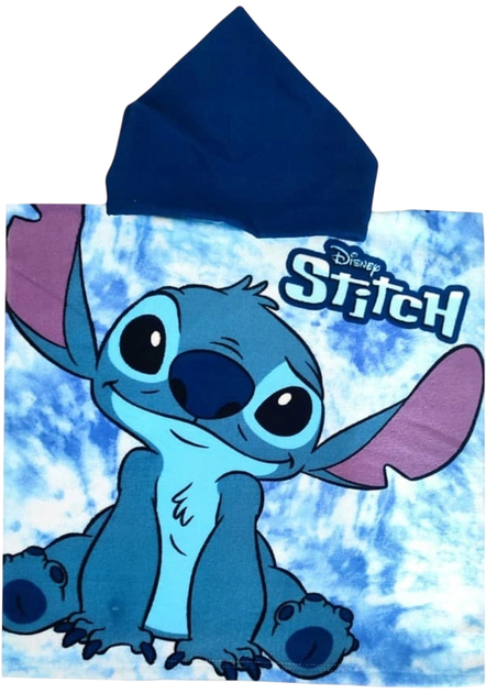 Рушник-пончо для купання Disney Stitch 50 x 100 см (8435631340362) - зображення 1