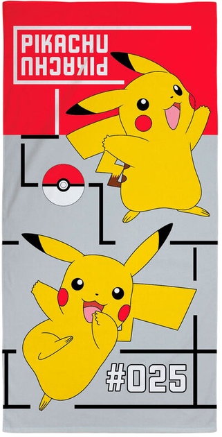 Ręcznik plażowy Nintendo Pokemon Pikachu 140 x 70 cm (5904209601561) - obraz 1