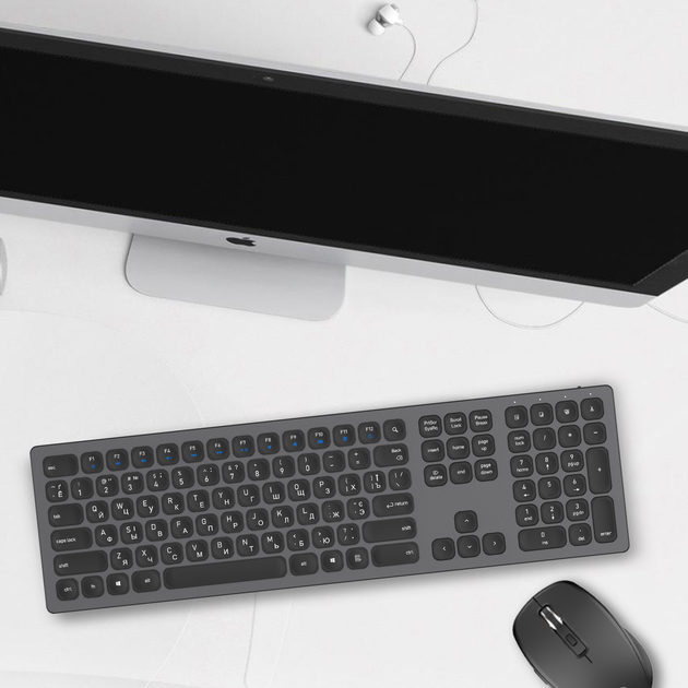 Клавиатура беспроводная OfficePro SK1550 Wireless Black (SK1550B) - изображение 10