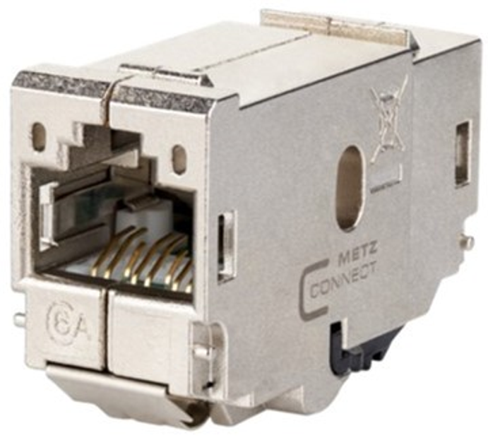 Moduł E-DAT Metz Connect Coupler 8(8) 180° Cat.6 (1309A0-I) - obraz 1