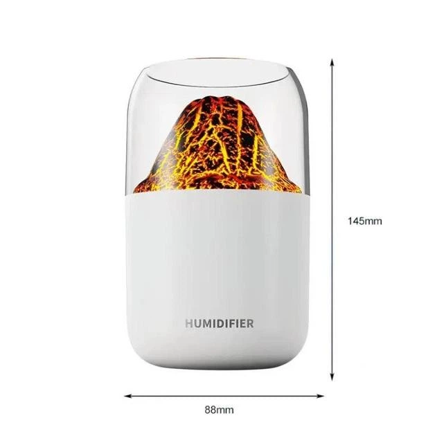 Увлажнитель воздуха LAMP JSQ-1 Вулкан с эффектом пламени и подсветкой, 2 Вт, 280 мл - Фото 7 Увлажнитель воздуха LAMP JSQ-1 Вулкан с эффектом пламени и подсветкой, 2 Вт, 280 мл - изображение 7