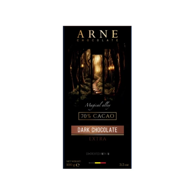 Шоколад Arne Extra чорний 70% 100г - Фото 1 Шоколад Arne Extra чорний 70% 100г - зображення 1