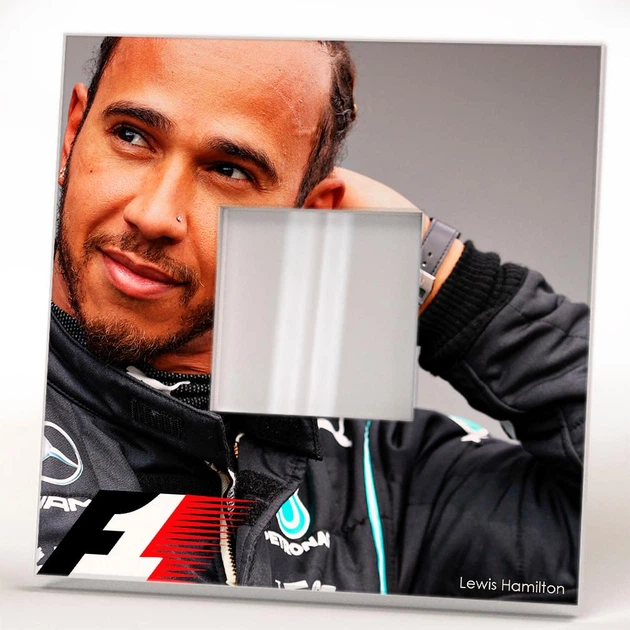 Декоративне дзеркало «Льюїс Хемілтон. Lewis Hamilton. Формула 1. F1» подарунок для фанатів автоперегонів, прикраса спальні - зображення 2