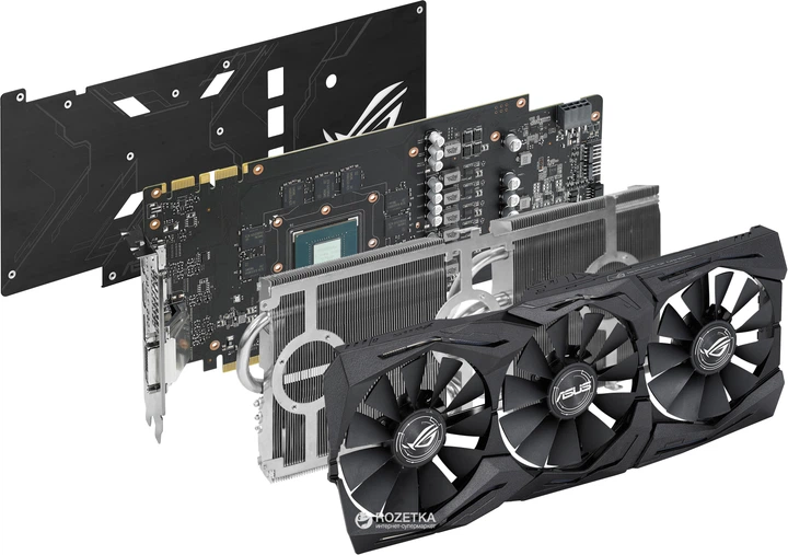 Видеокарта Asus PCI-Ex GeForce GTX 1070 ROG Strix 8GB GDDR5
