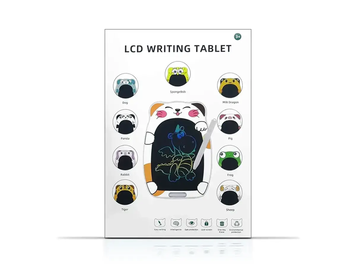 Планшет детский цветной LCD для рисования 6" Cat Белый - изображение 4