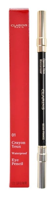 Олівець для очей Clarins Waterproof Eye Pencil 01 Noir 1.4g - Фото 1 Олівець для очей Clarins Waterproof Eye Pencil 01 Noir 1.4g - зображення 1