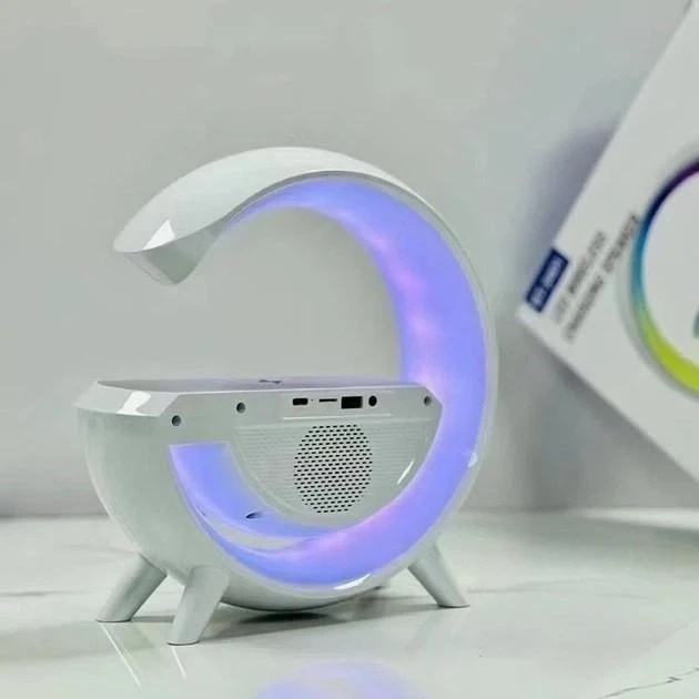 Настольная смарт лампа-ночник G-Smart RGB 15W Light Sound Machine White (5712CS557) - изображение 2