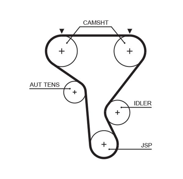 K015573XS (7883-11278) Комплект ременя ГРМ GATES POWERGRIP KIT Gates ...