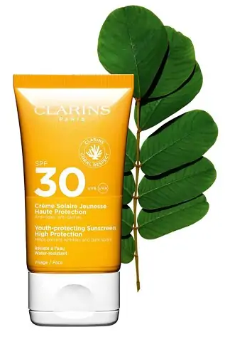 Солнцезащитный крем для лица SPF30 Clarins Creme Solaire Jeunesse Haute Protection 50ml - изображение 2