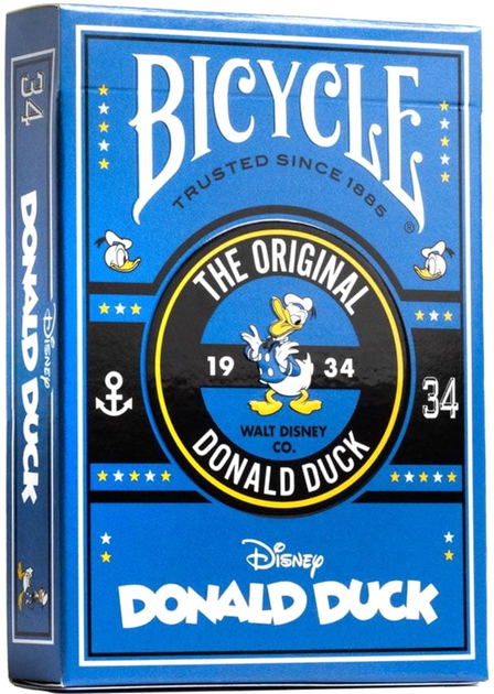 Karty do gry Bicycle Disney Classic Kaczor Donald 56 kart (073854096918) - obraz 1