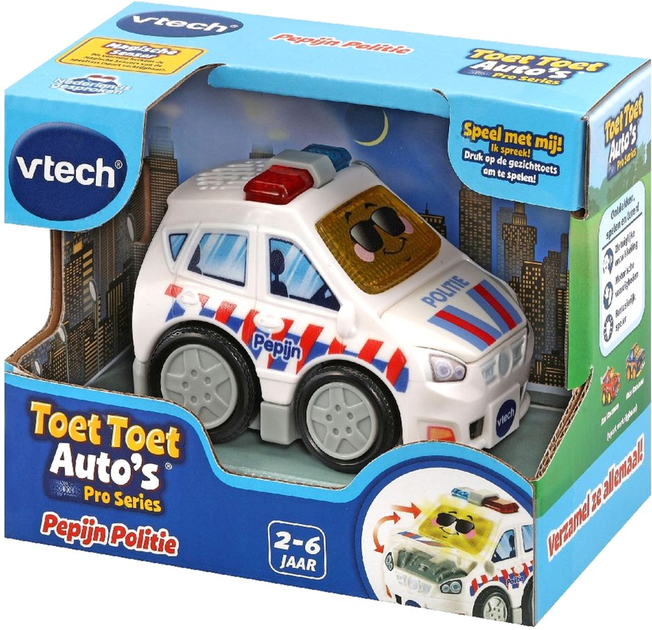 Поліцейська машинка Vtech Toet Toet Auto Pepijn з ефектами світла та звуку (3417765561238) - зображення 4