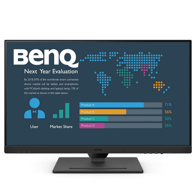 TFT 27" BenQ BL2790QT, IPS, QHD, 75Hz, HDMI, DP, DP-out, USB-C, HAS, USB-hub, колонки, черный - изображение 5